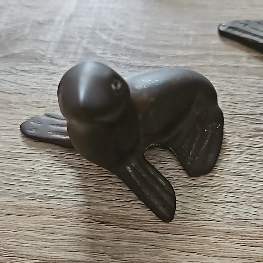 Set of Mother and Baby Sea Lions Paper Weight or Office Decor